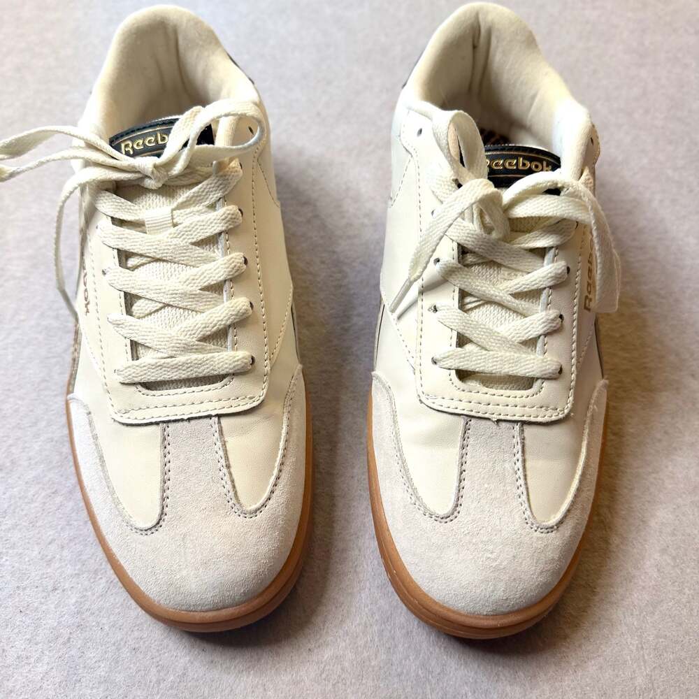 Reebok Women’s Club C Revenge Sneakers Size 10 White Leopard Gum Sole